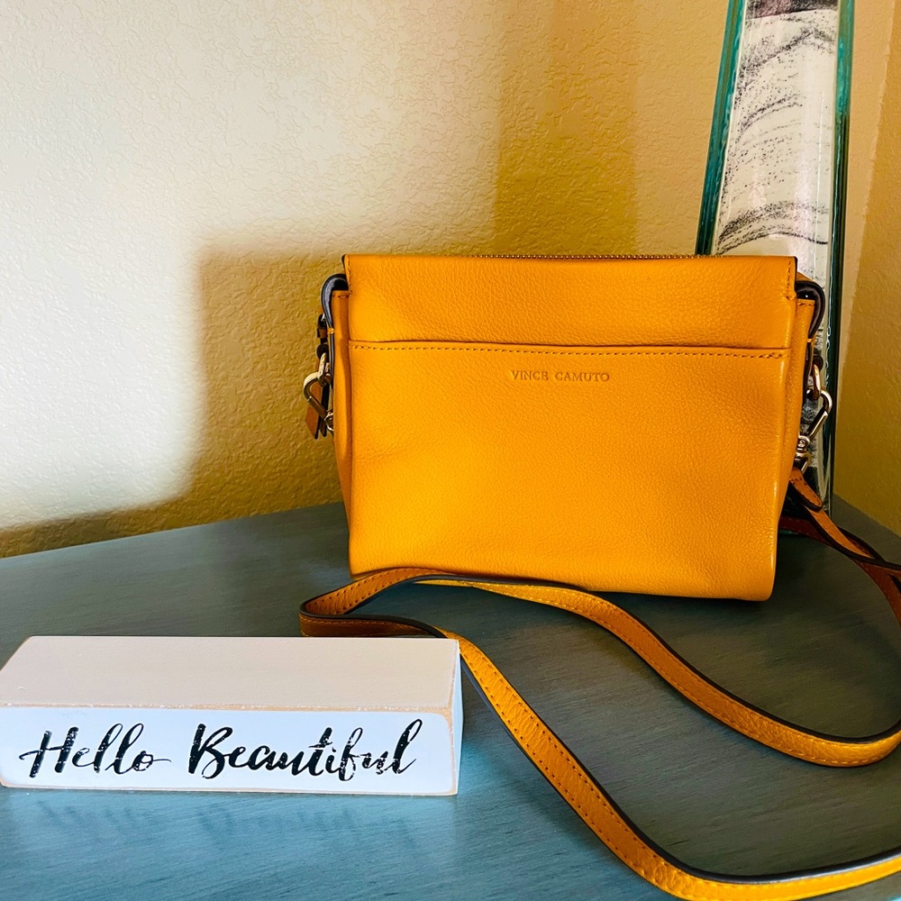 Vince Camuto Mustard Crossbody